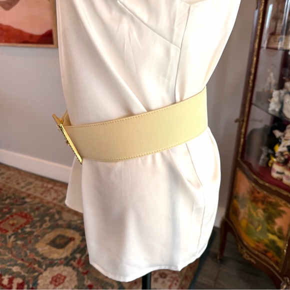 Escada Gold and Cream Belt - Picture 3 of 9